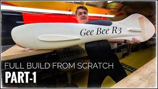 GEE BEE R3 Full Build From Scratch PART-1 RC 3D Printed Model Airplane eSun LW pla DIY RC Plane