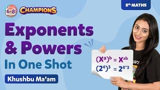 Exponents and Powers Class 8 Maths Chapter 12 in One Shot  BYJUS - Class 8