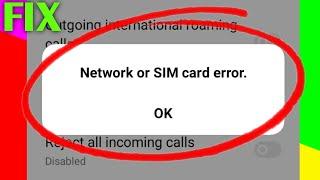 How to Fix Call Barring Network or Sim Card error Problem Solved