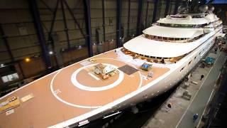Building Billion $ Yachts - Producing & Manufacturing SuperYachts by Lürssen shipyard