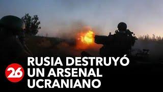 Rusia destruyó un arsenal ucraniano