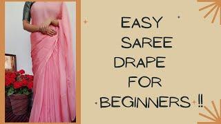 How to drape a saree perfectly  Step by step saree drape for beginners
