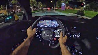 2022 Audi R8 Performance RWD Coupe POV Night Drive 3D AudioASMR