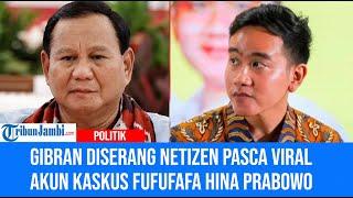 Gibran Diserang Netizen Pasca Viral Akun Kaskus Fufufafa Hina Prabowo