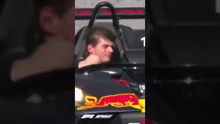 Charles Leclerc imitate Max Verstappen cap flying off  F1