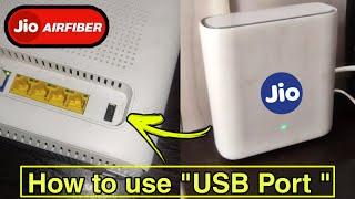 Jio air fiber usb port uses  What is the use of usb port in jio air fiber router - #jioairfiber