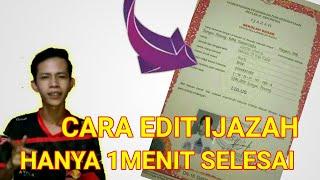 Cari Edit Ijazah Hanya Butuh Waktu 1Menit