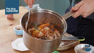 Simple quick and easy homemade dog food recipe  Dog Nutrition Lessons  Ep 11.