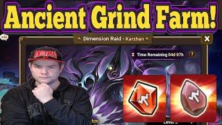 Dimension Raid - Farming Ancient Grinds & Gems? - Summoners War