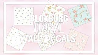 Bloxburg Wallpaper Decal ID Codes Floral Aesthetic - Part 1