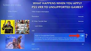 Unsupported VRR Games with PS5 VRR tested  Cyberpunk 2077  GTA V  Tales of Arise