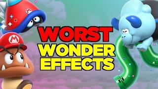 Top 10 WORST WONDER EFFECTS in Super Mario Wonder