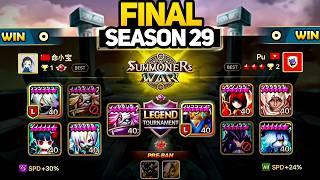 SEASON 29 FINAL. KELIANBAO Rank 1 vs PU Rank 2 in Summoners War Legend Tournament S29