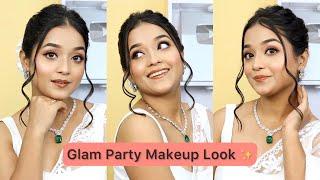 Glam Party Makeup Tutorial Specially For Begginers  White Western Saree Look  Debopriya Basak