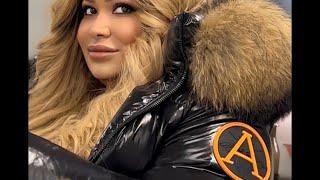 Review of Arctic Army gloss puffer coat with fur hood haul & try on