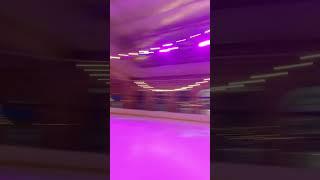 Flying through gaps at the ice rink ️