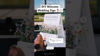 DIY Welcome Wedding Sign Tutorial  #diywedding #wedding #cricutprojects #weddingdecor