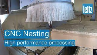 CNC Nesting processing - high productivity and quality with Leitz tools #cnc #woodworking #tools
