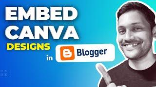 How to Embed Canva Designs in Blogger image video...