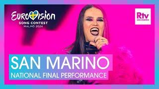 Megara - 1111  San Marino   National Final Performance  Eurovision 2024