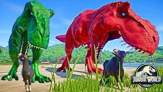 Tirex vs Spinosaurus Ultimasaurus Indoraptor Trex Dinosaurs Fighting  Jurassic World Evolution