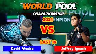 David Alcaide vs Jeffrey Ignacio  LAST 16  2024 World Pool Championship #worldpoolchampionship