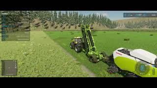 Farming Simulator 22  large scale bailing part 1