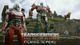 Transformers Rise of the Beasts  Filming in Peru Featurette - Anthony Ramos Dominique Fishback