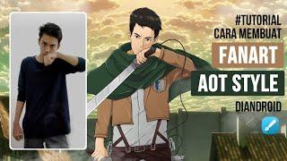 Cara Membuat Vector Anime Attack on Titan Style diAndroid  Infinite Design