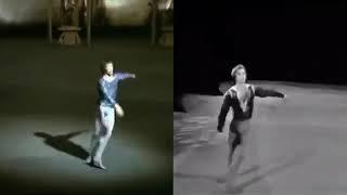 Comparing  side by side 2 performances of Swan Lake by Rudolph Nureyev