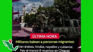 33 personas que viajaban en una camioneta que había intentado evadir una patrulla militar