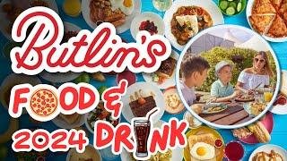 ALL Butlins Food Restaurants bars & Dining Plans 2024