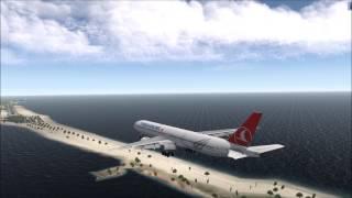 X-plane 11 -HD - IVAO World Tour 2017 Leg 2 - PKMJ Hard landing Boeing 777 Turkish Airliners