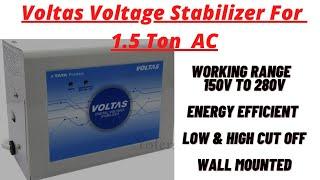 Voltas Voltage Stabilizer for 1.5 Ton AC 150V-280V Stabilizer  Features and Detailed Review