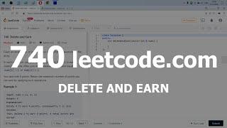 Разбор задачи 740 leetcode.com Delete and Earn. Решение на C++