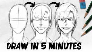 How to draw a face  My Method  DrawlikeaSir