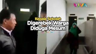 Sambil Cengar-cengir Kepsek Kepergok Diduga Mesum di Toilet Masjid