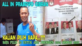 SAYA PILIH PRABOWO GIBRAN KALIAN PILIH SIAPA..???