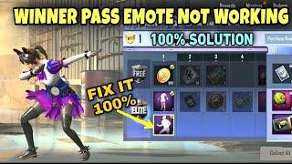 Pubg Mobile Lite Winner Pass 40 Emote Not Working 100% Solution  Pubg Lite Winner Pass Emote Fix IT