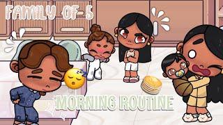 Family of 5 *SUMMER* morning routine️ *voiced*  avatar world role play