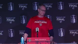 Paul Maurice Florida Panthers Stanley Cup Final G4 Off Day v Vegas Golden Knights