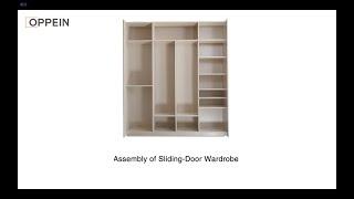 Assembly of sliding-door wardrobe