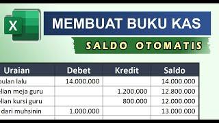 Rumus Buku Kas Umum BKU di Excel