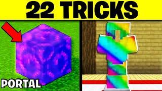 22 TRICKS in MINECRAFT um FREUNDE zu beeindrucken