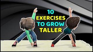10 STRETCHING EXERCISES TO GROW TALLER BOYS AND GIRLS WORKOUT