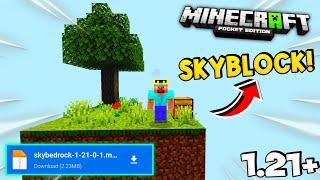 Sky-block Map Download For Minecraft PE 1.21+