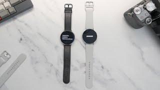 Samsung Galaxy Watch Active2 vs Galaxy Watch4 Boot Up  Tizen vs WearOS