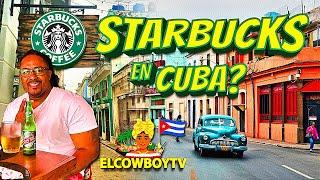 Visite el primer Starbucks Coffee en La habana Cuba  Nunca pense encontrarme con esto 