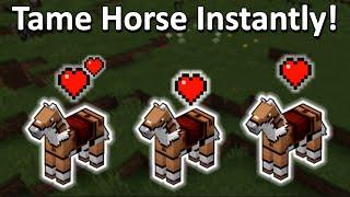 How to tame a horse FAST in Minecraft Pocket Edition and Java