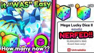 Mega Lucky Dice Got Nerfed Hard in Pet Sim 99 Lets Test it